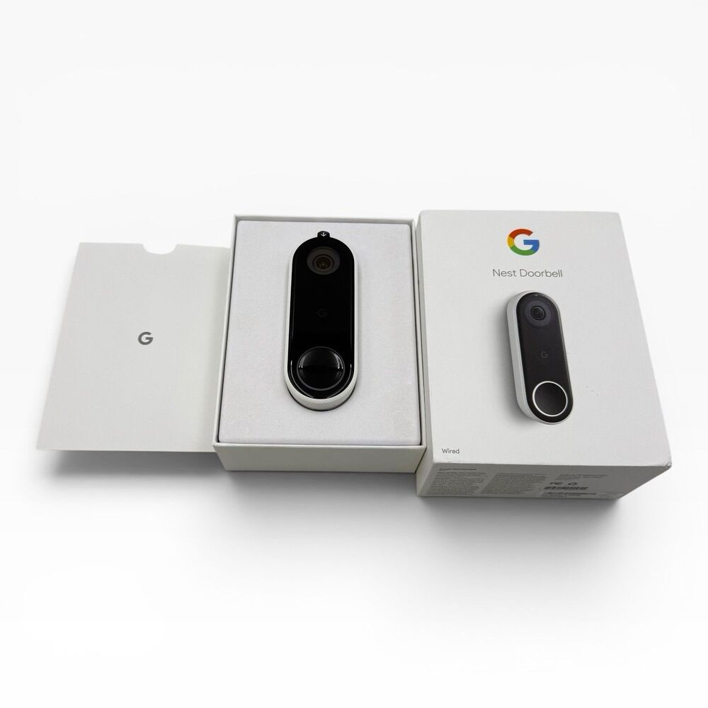 Google Nest Hello Wired Video Doorbell NC5100US Smart Home Security Camera